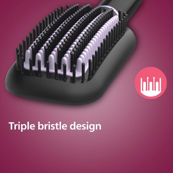 PHILIPS Bhh880, Auto Curler & Heated Straightening Brush, Style Care, BLACK