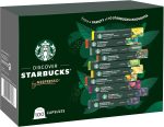 Starbucks Variety Pack of 10 Flavors by Nespresso Coffee Pods (Pack of 10, Total 100 Capsules) [Amazon Exclusive]