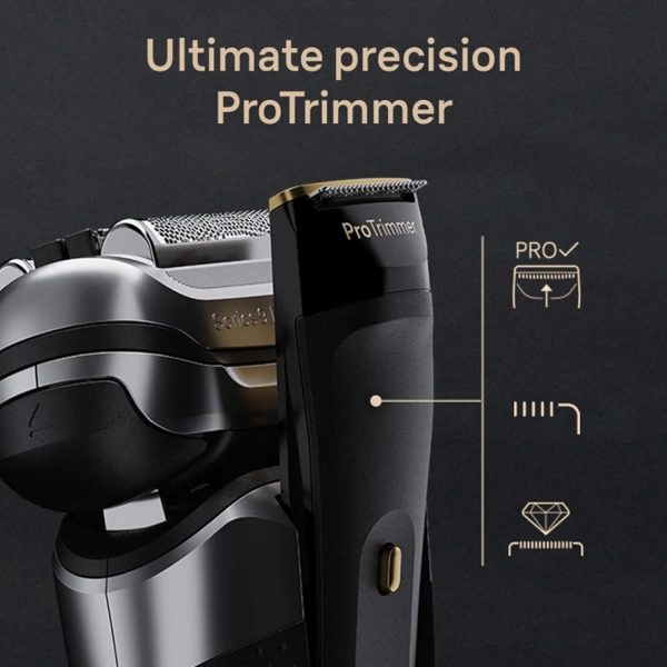 Braun Series 9 Pro+ 9569cc Wet & Dry Shaver, Electric Razor for Men, Pro Shave Elements & Precision Long Hair Trimmer, 6-in-1 SmartCare Center and Travel Case, 60min Battery Runtime - Gold