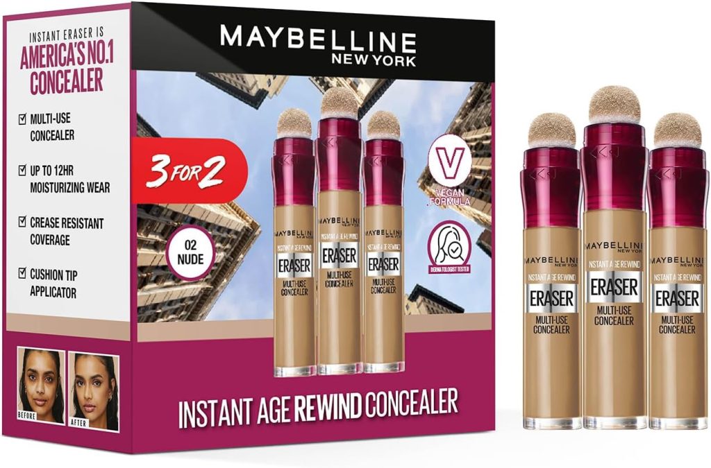 Maybelline New York - Instant Age Rewind Concealer Set 3 PIECES SET - Shade 02