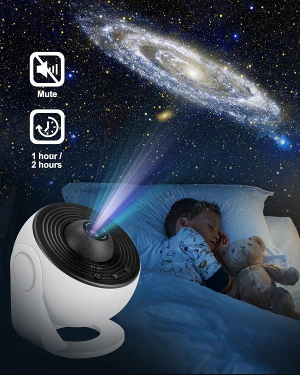 12 in 1 Planetarium Galaxy Projector Star Projector for Bedroom 360° Rotating Nebula Projector Lamp,Timed Starry Voyager Night Light Projector for Kids,Home Theater,Ceiling,Room Decoration (star)