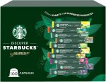 Starbucks Variety Pack of 10 Flavors by Nespresso Coffee Pods (Pack of 10, Total 100 Capsules) [Amazon Exclusive]