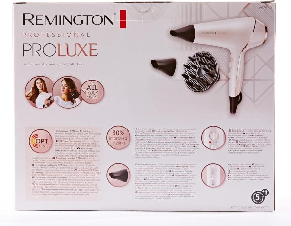 Remington AC9140 ProLuxe Hair Dryer with Thermaluxe Advanced Thermal Technology AC9140, Black