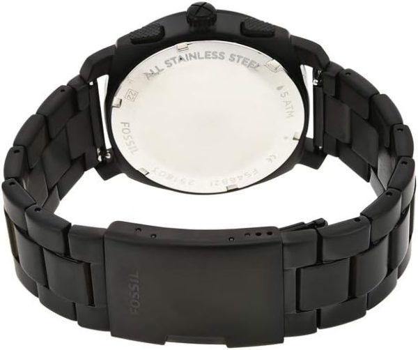 Fossil Machine Men's Watch with Stainless Steel or Leather Band, Chronograph or Analog Watch Display