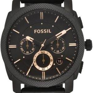 Fossil Machine Men's Watch with Stainless Steel or Leather Band, Chronograph or Analog Watch Display