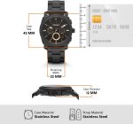 Fossil Machine Men's Watch with Stainless Steel or Leather Band, Chronograph or Analog Watch Display
