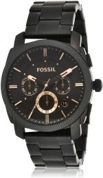 Fossil Machine Men's Watch with Stainless Steel or Leather Band, Chronograph or Analog Watch Display
