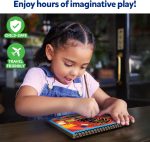 Skillmatics Scratch Art Book for Kids - Animals, Craft Kits & Supplies, 30+ Scratch Stickers, Travel Toys, DIY Kit, Gifts for Boys & Girls Ages 3, 4, 5, 6, 7, 8