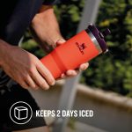 Stanley Ice Flow GO 870ml/30oz Flip Straw Wtr Btl Tigerlily