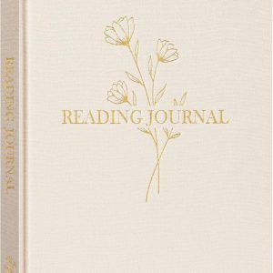 Lanpn Reading Diary & Book Journal, Linen Reading Journal Diary for Adults Book Lovers Book Club Themes Reading Notebook Bullet Journal Tracker for Collecting and Organising Your Books (Beige)