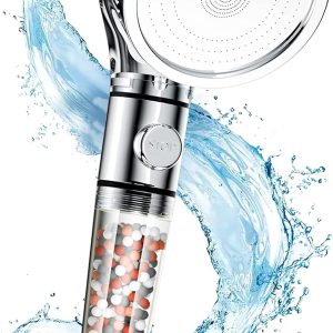SKY-TOUCH Sky Touch High Pressure Filtered Shower Head For Hard Water And Filtering Impurities, Hand Held Shower Head With Filter Balls.