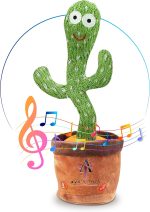Ava's Toys Dancing Cactus Voice Recorder Baby Toys - Plush Toys Singing Cactus Toy- Repeat What You Say Talking Cactus