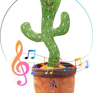 Ava's Toys Dancing Cactus Voice Recorder Baby Toys - Plush Toys Singing Cactus Toy- Repeat What You Say Talking Cactus