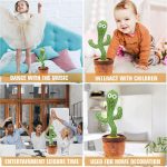 Ava's Toys Dancing Cactus Voice Recorder Baby Toys - Plush Toys Singing Cactus Toy- Repeat What You Say Talking Cactus