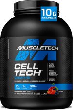 MuscleTech Cell Tech Creatine Research-Backed Muscle Builder for Faster Muscle Growth, Enhance Strength Performance & Improve Recovery Post-Workout Recovery Drink for Men & Women, Fruit Punch 6.00 lbs