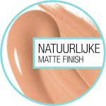 Maybelline New York Liquid Foundation, Matte & Poreless, Full Coverage and Blendable, Normal to Oily Skin, Fit Me, 110 Porcelain